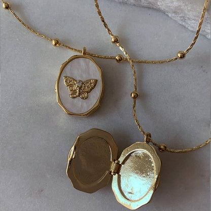 Vintage Butterfly Locket