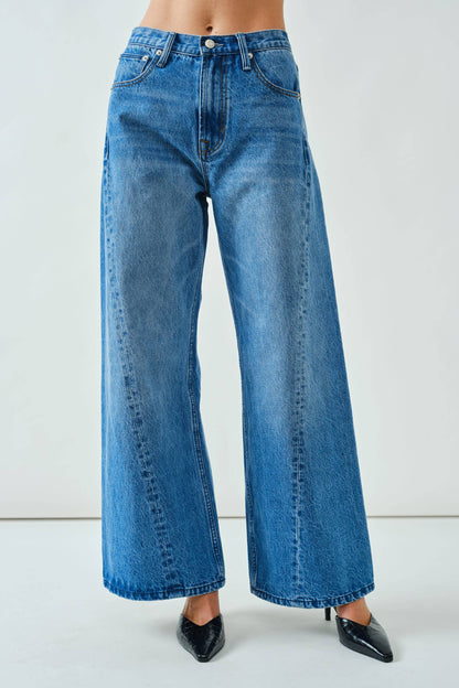 Twist Wide Denim Jeans