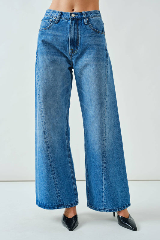 Twist Wide Denim Jeans