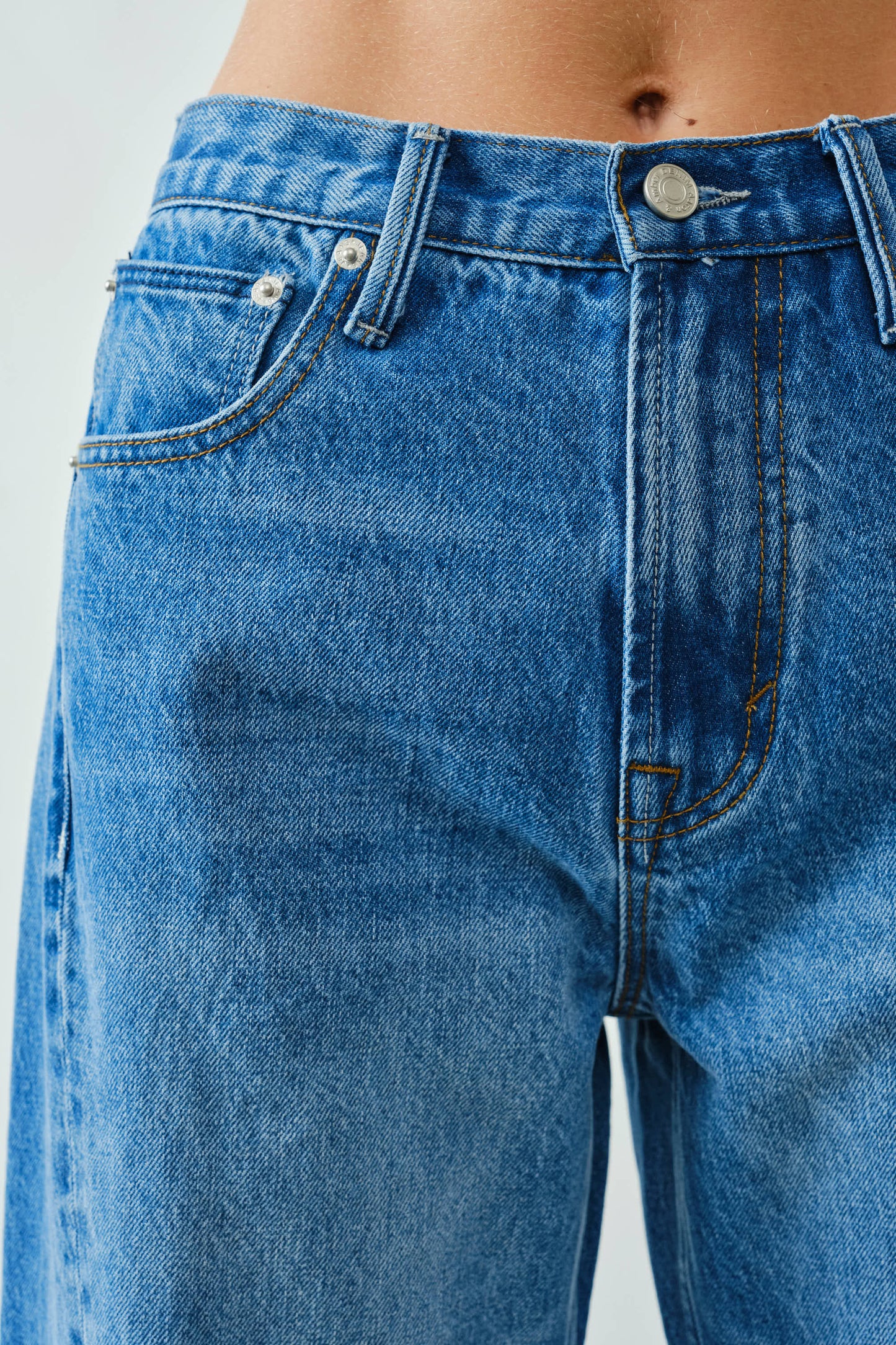 Twist Wide Denim Jeans