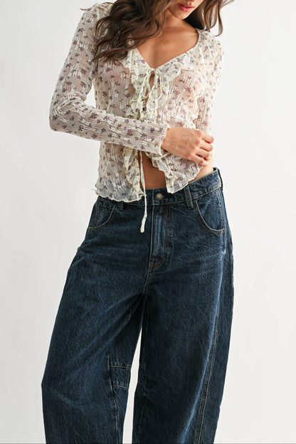 Lavender Lush Sheer Cardigan