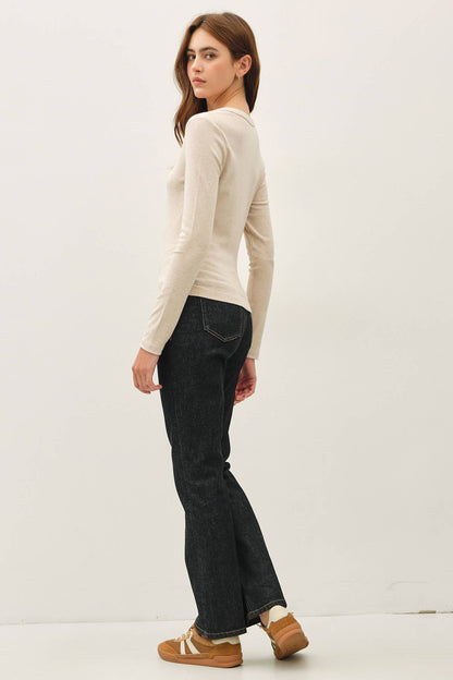 Scoop Neck Basic - Oatmeal