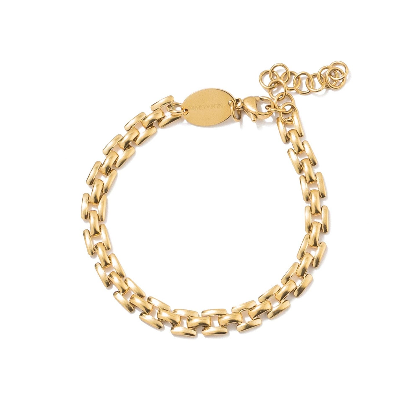Gold Square Chain Bracelet