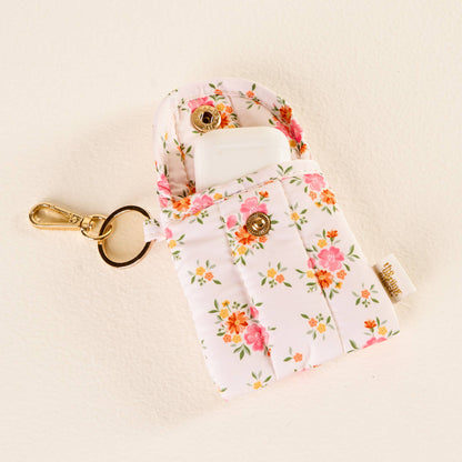 Daydream Cream Puffy Earbud Case Keychain