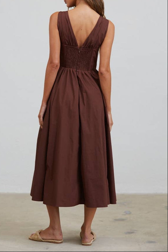 Brown Sugar Midi Dress