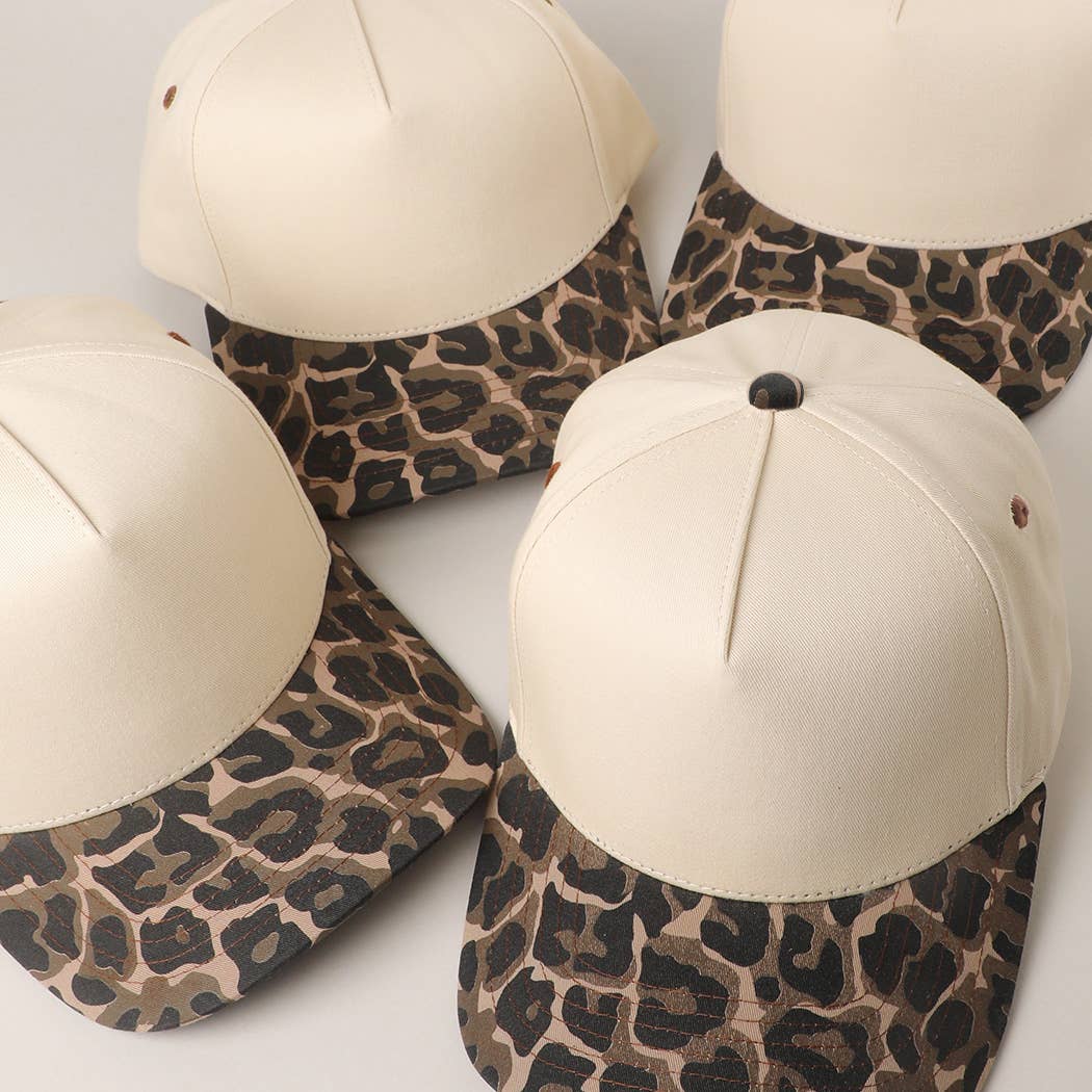 Two Tone Leopard Trucker