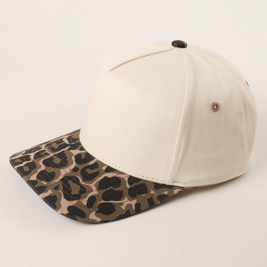 Two Tone Leopard Trucker