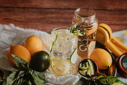 Infuse & Booze- Lemon Basil Mixer