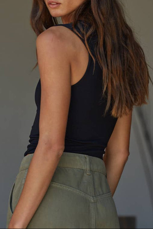 Double Layered Tank - Black