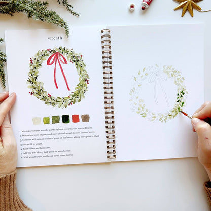Christmas Watercolor Book