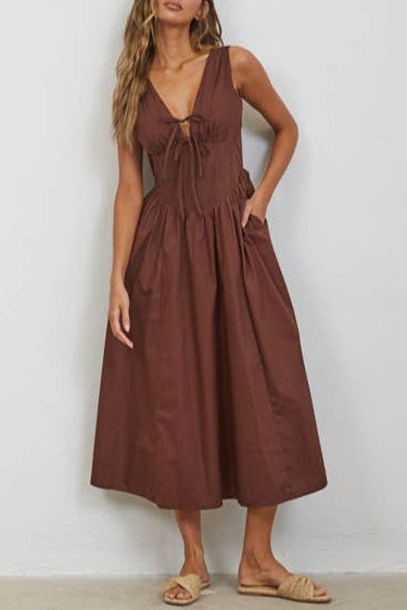 Brown Sugar Midi Dress