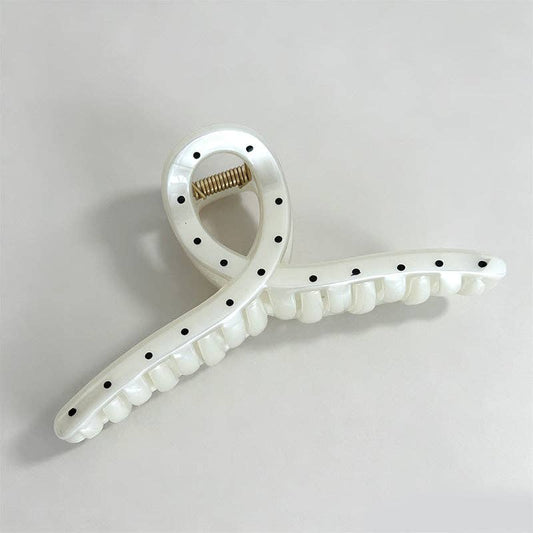 Retro Polka Dot Claw Clip