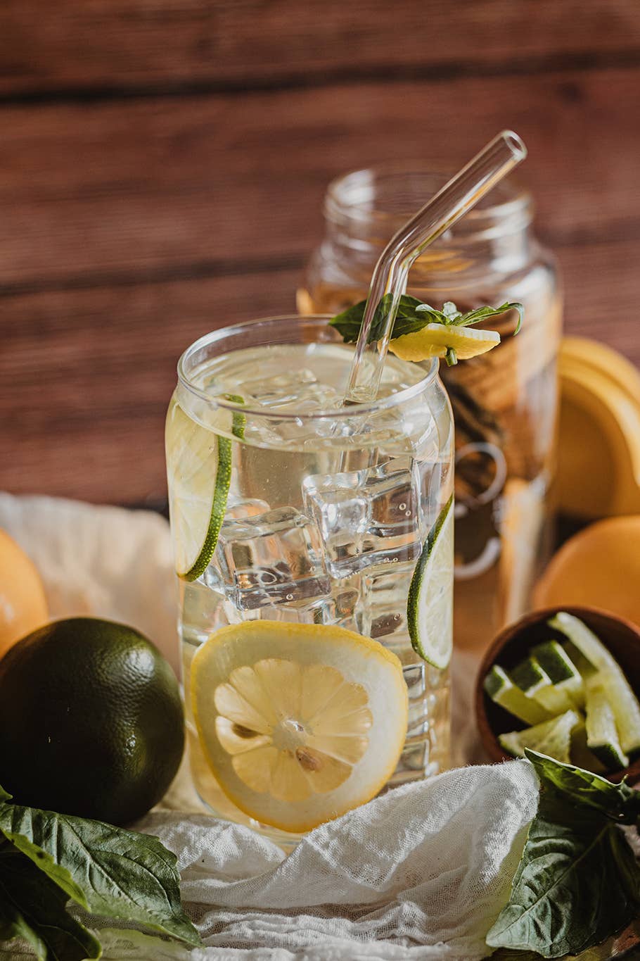 Infuse & Booze- Lemon Basil Mixer
