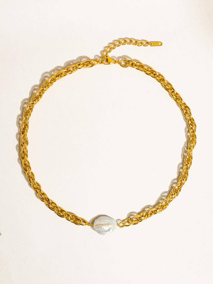 Loan Pearl Chain Necklace