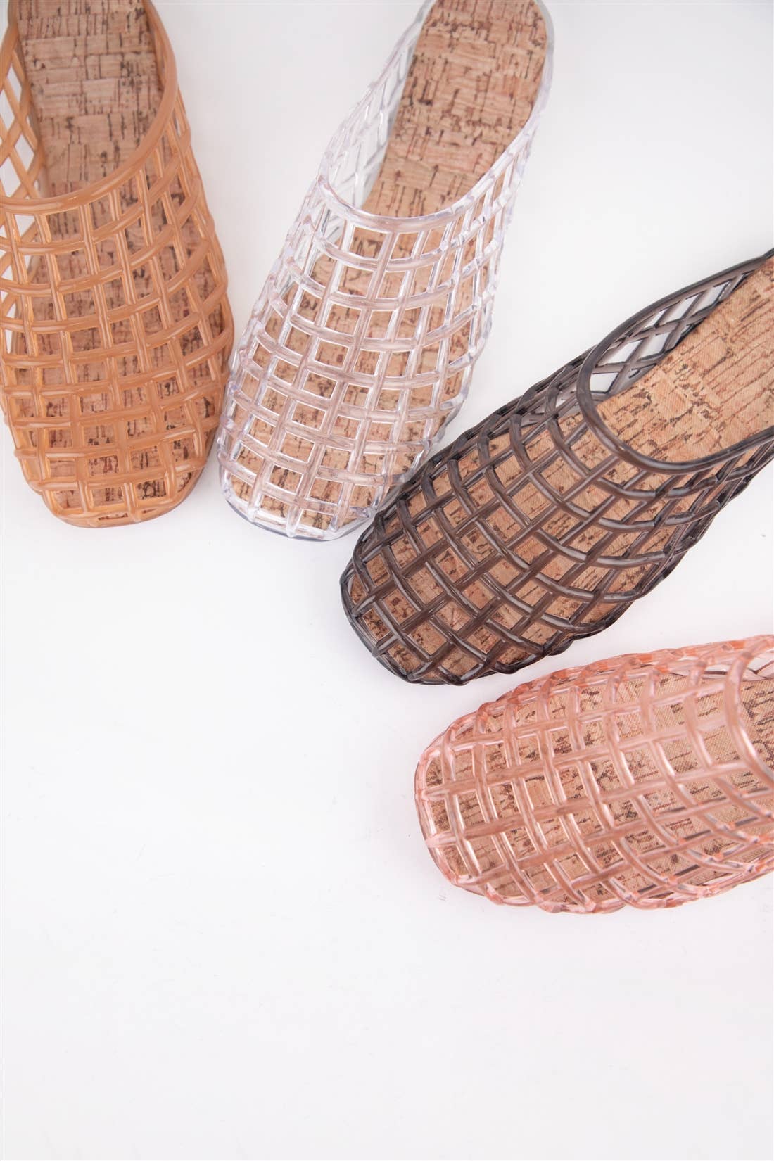 Clear Jelly Basket Mule