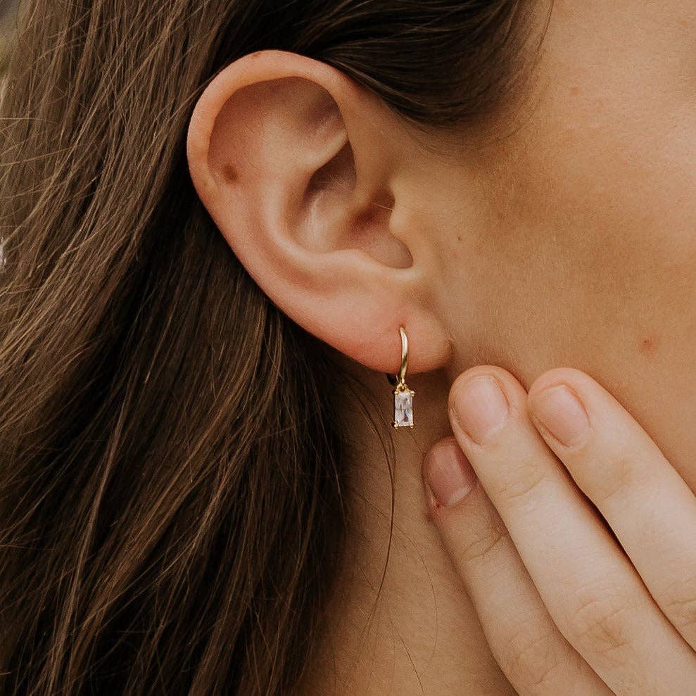 Sophie Baguette Dangle Earrings