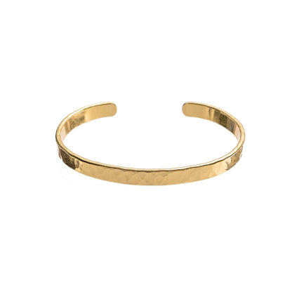 Gold Hammered Bangle