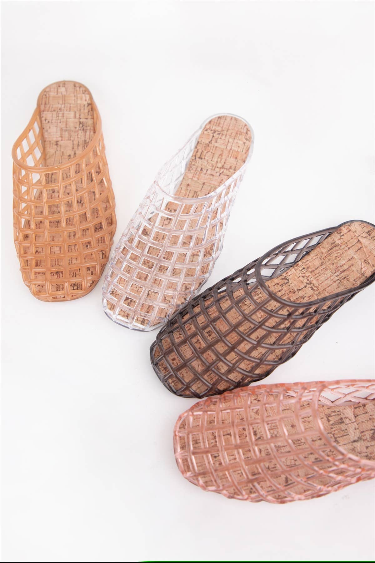 Clear Jelly Basket Mule
