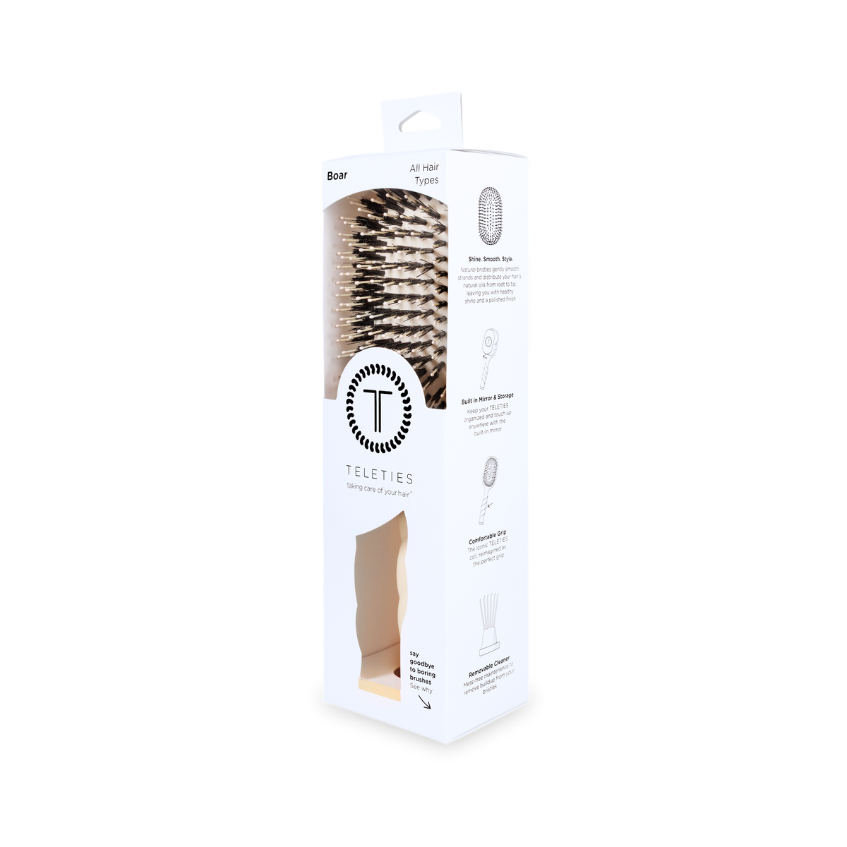 Boar Brush - Tan