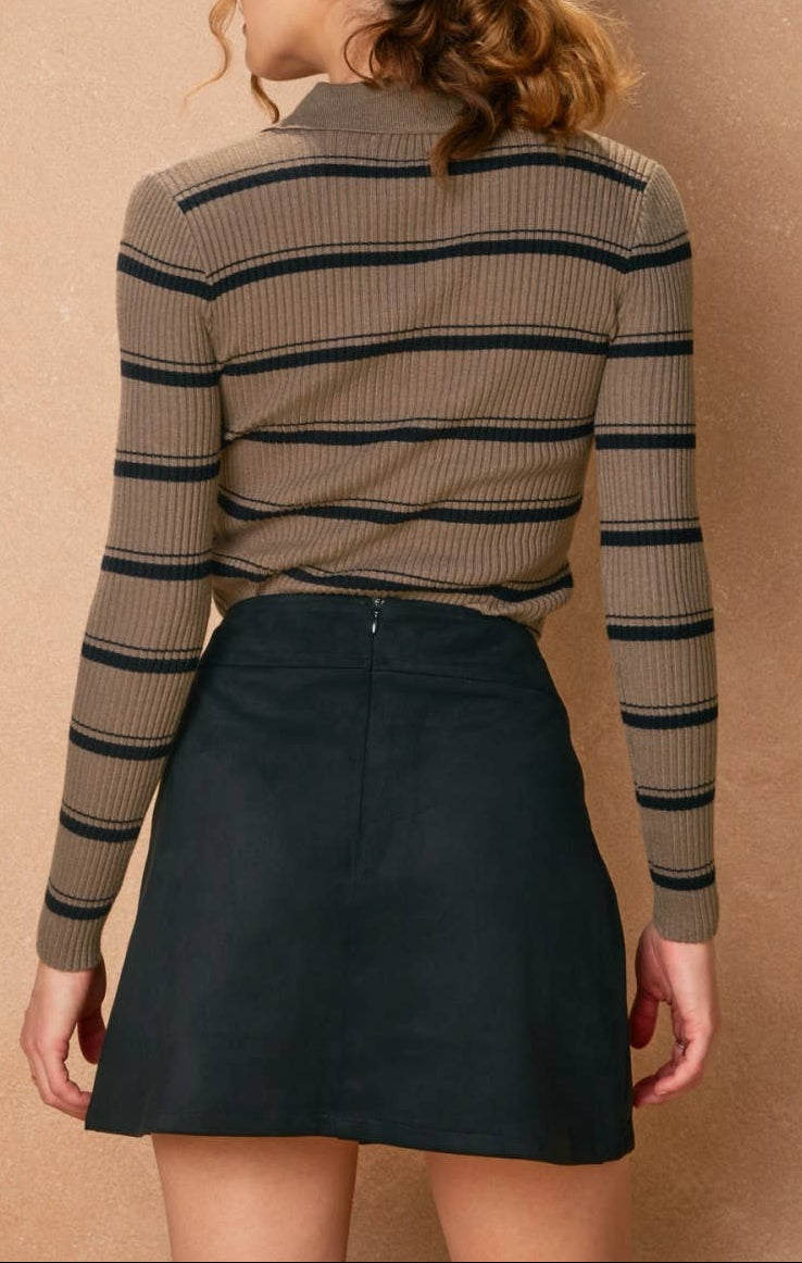 Dune Suede Mini Skirt