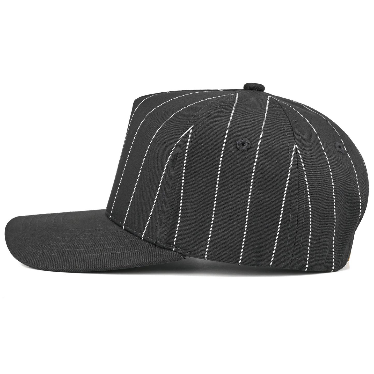 Pinstriped Canvas Trucker - Black