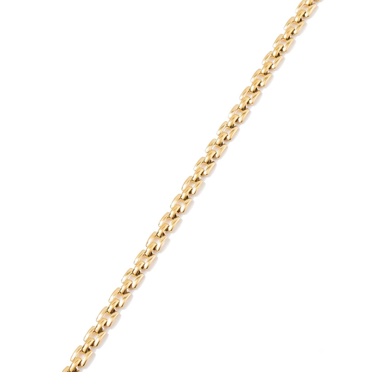 Gold Square Chain Bracelet