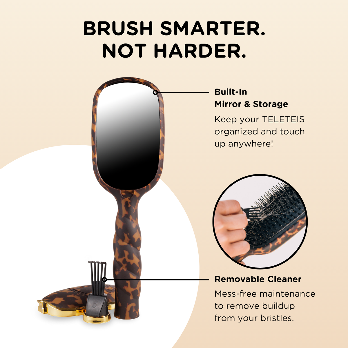 Boar Brush - Tortoise