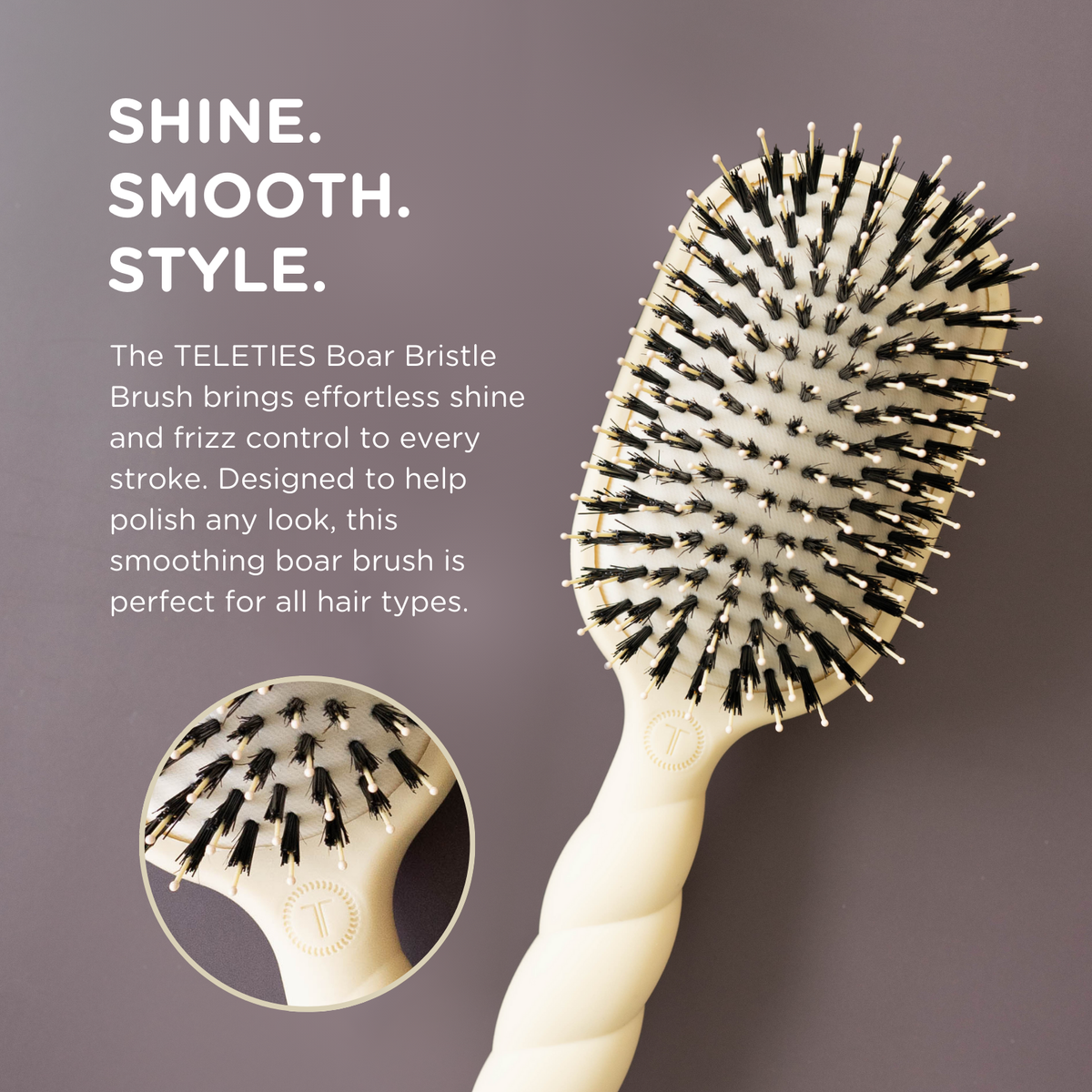 Boar Brush - Tan